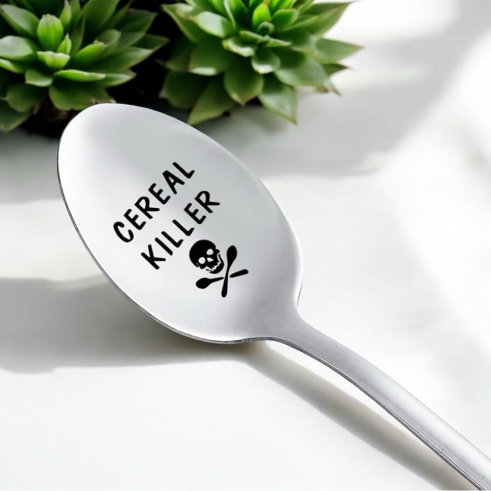Engraved Cereal Spoon, NWT